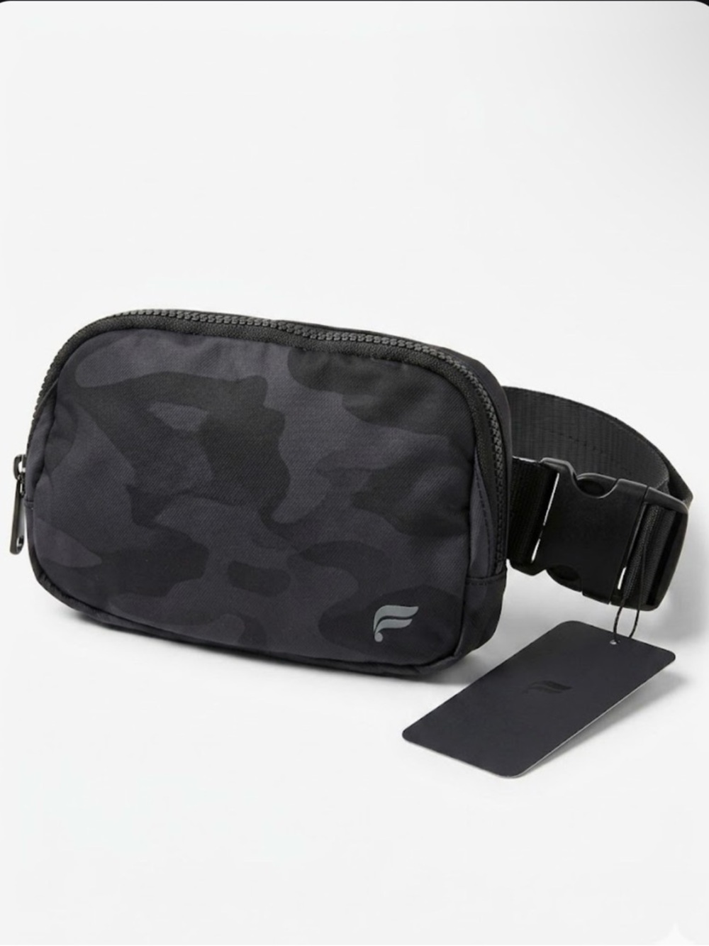 Fabletics Black Tactical Camo Belt Bag Fanny Pack